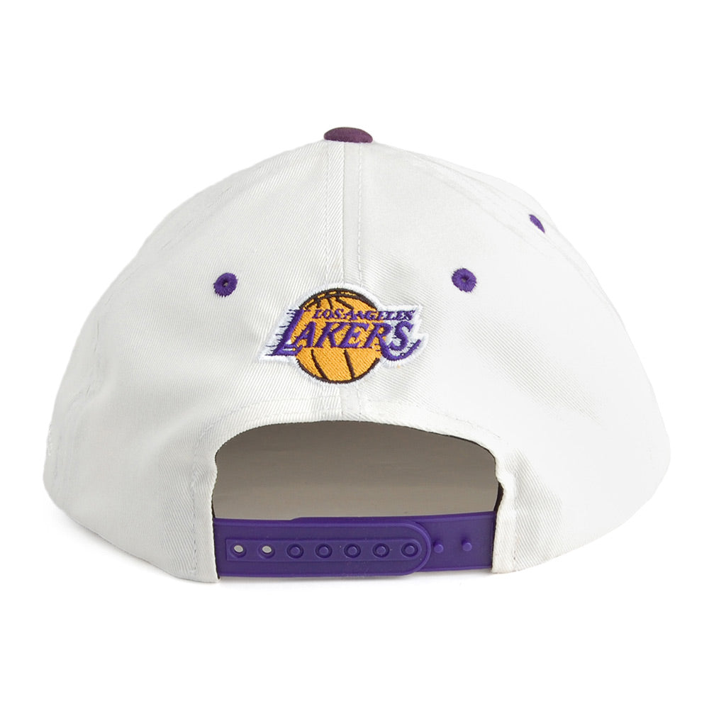 Casquette Snapback Dunk L.A. Lakers blanc cassé-violet MITCHELL & NESS
