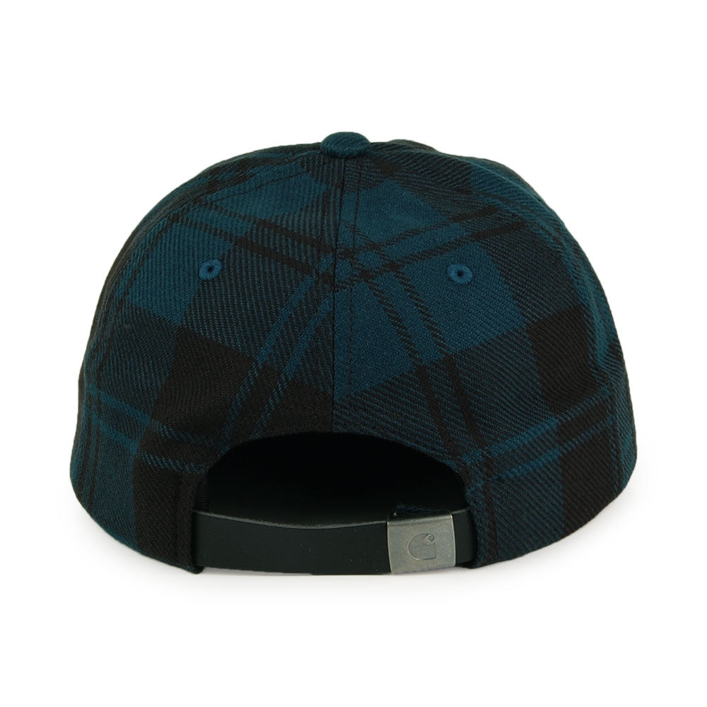 Casquette Strapback Non Structurée en Coton Sergé Pulford Check bleu-multi CARHARTT WIP