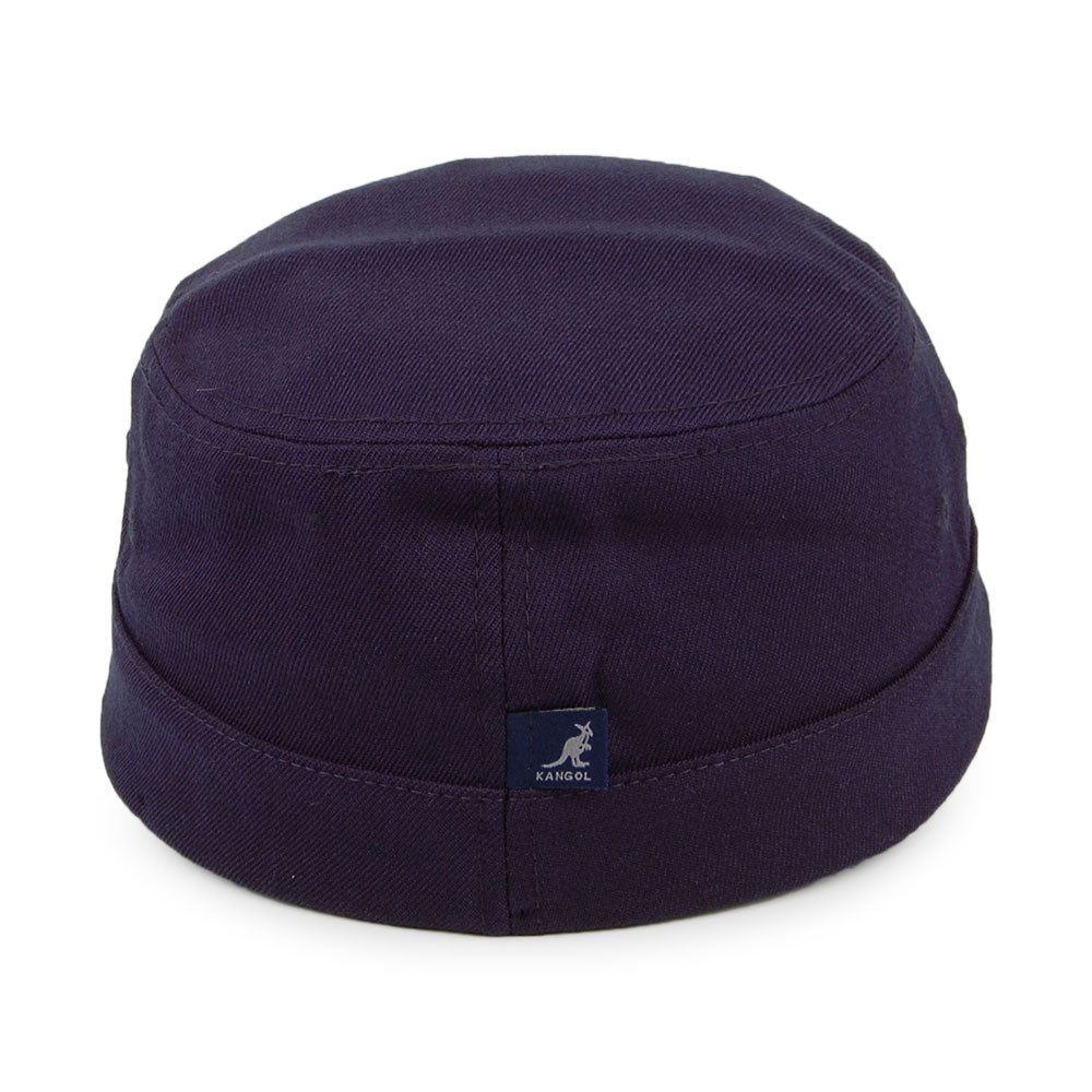 Casquette Militaire en Laine Texturée bleu marine KANGOL