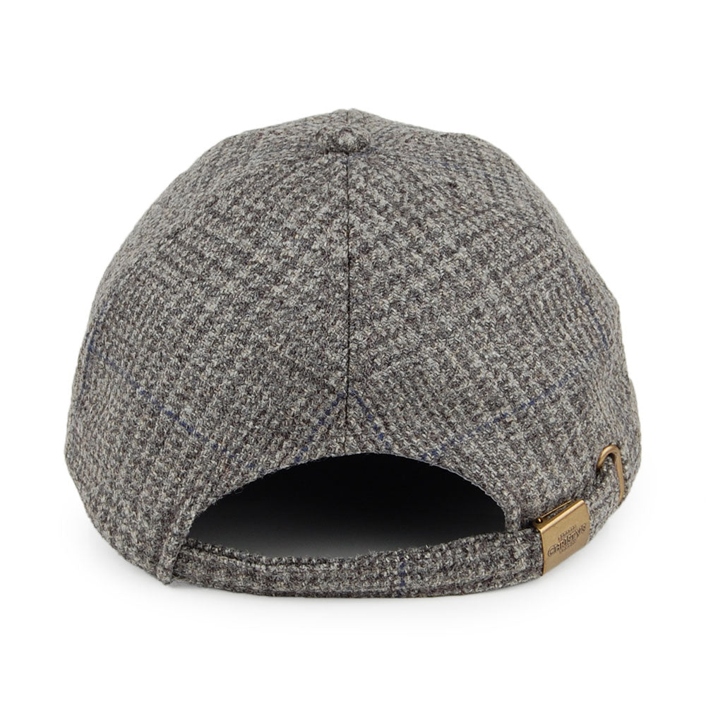 Casquette en Tweed Prince-de-Galles gris CHRISTYS