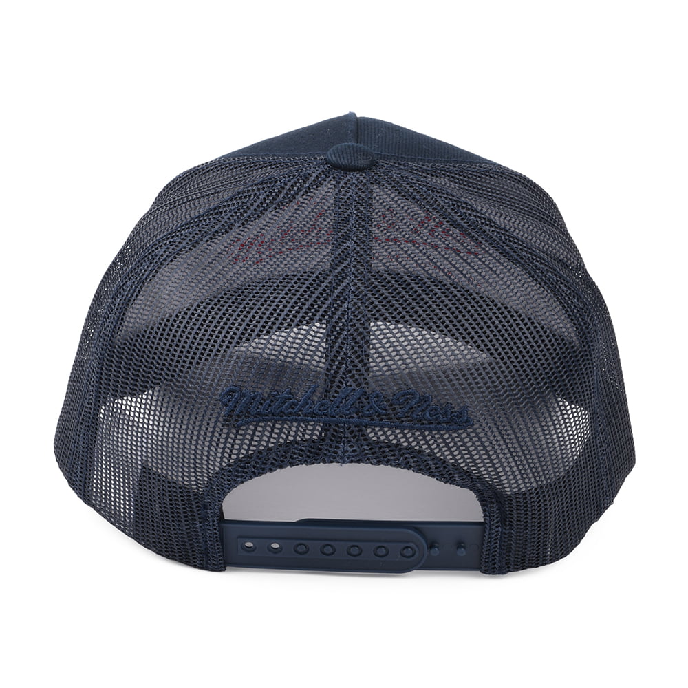 Casquette Trucker Branded Box Logo Classic bleu marine MITCHELL & NESS