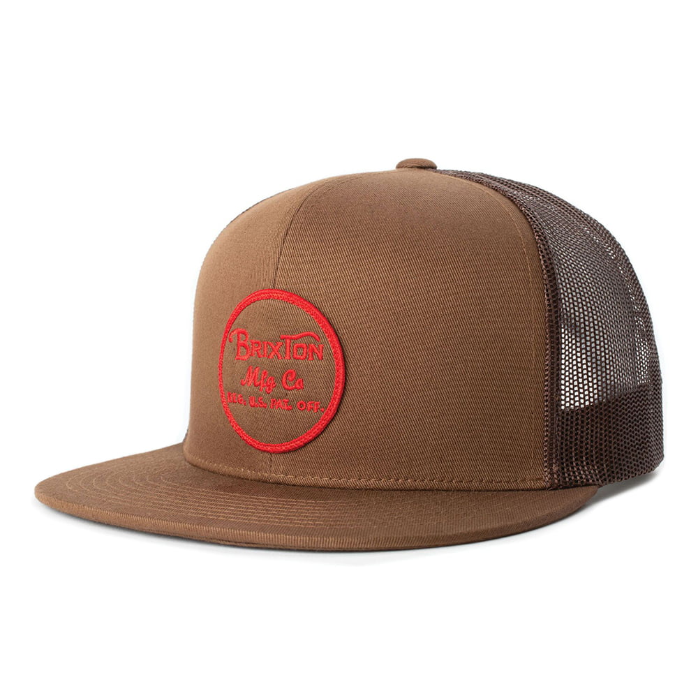 Casquette Trucker Wheeler marron clair BRIXTON