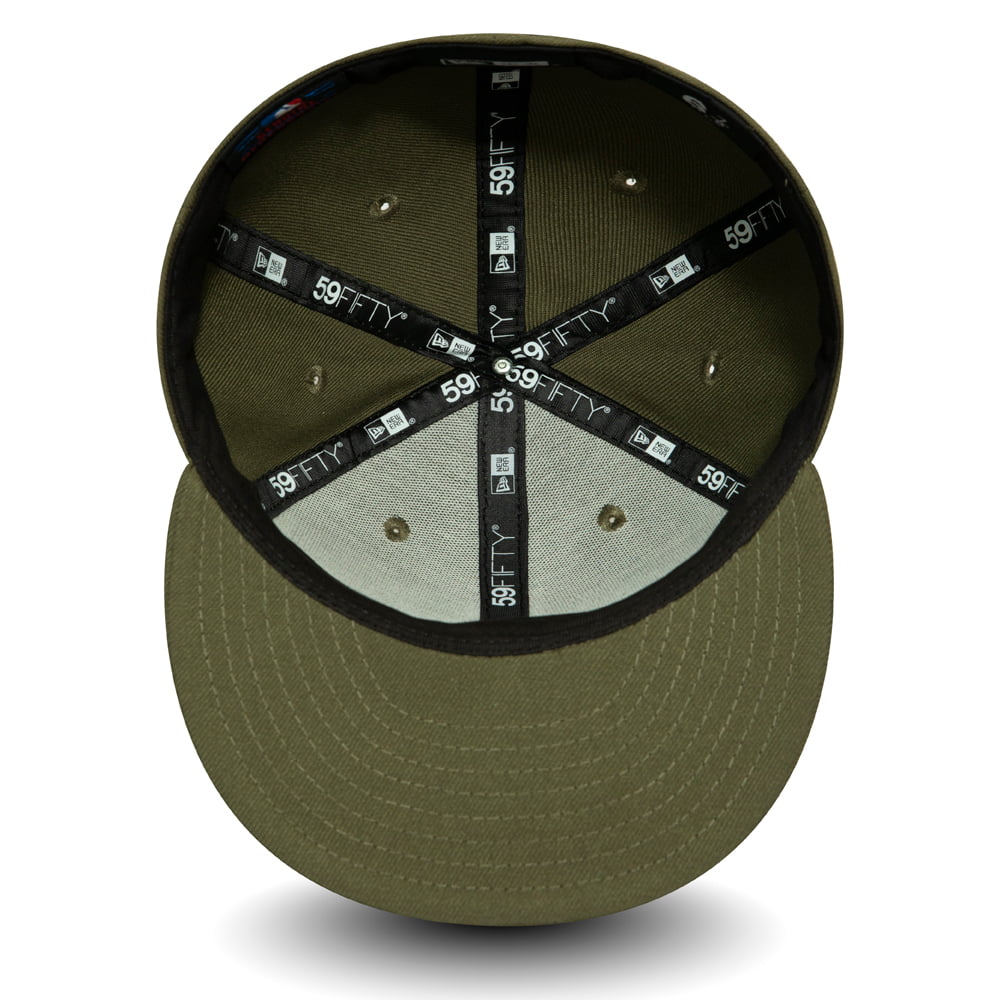 Casquette 59FIFTY League Essential New York Yankees olive-noir NEW ERA