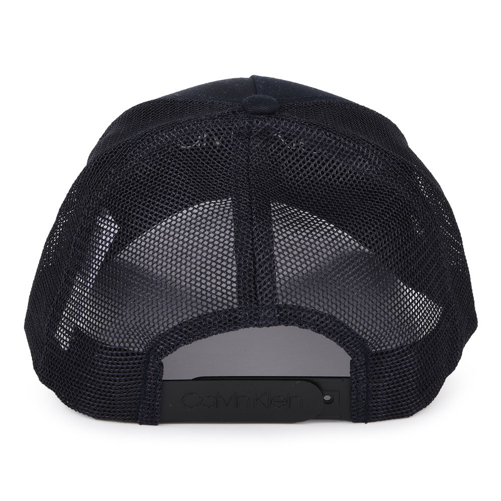 Casquette Trucker avec Patch en Caoutchouc bleu marine CALVIN KLEIN