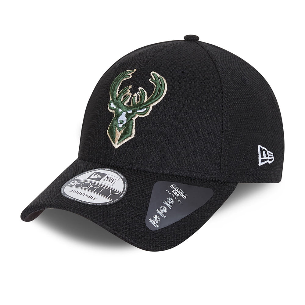 Casquette 9FORTY NBA Diamond Era Milwaukee Bucks noir NEW ERA