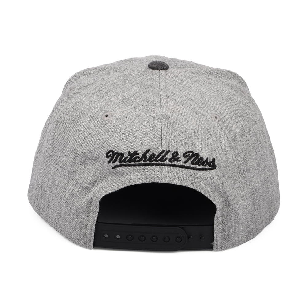 Casquette Snapback NBA Dual Heather Brooklyn Nets gris chiné MITCHELL & NESS