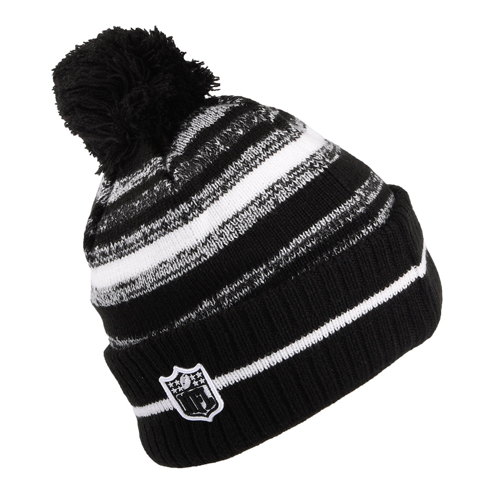 Bonnet à Pompon NFL Sport Knit Kansas City Chiefs noir-blanc NEW ERA