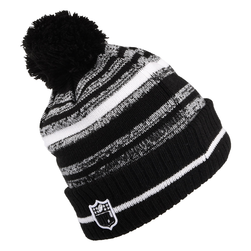 Bonnet à Pompon NFL Sport Knit Los Angeles Rams noir-blanc NEW ERA
