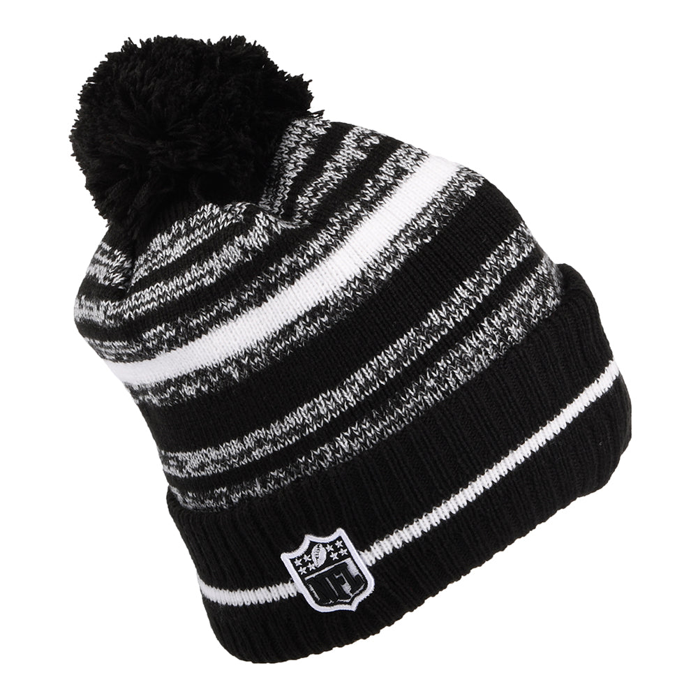 Bonnet à Pompon NFL Sport Knit New York Giants noir-blanc NEW ERA