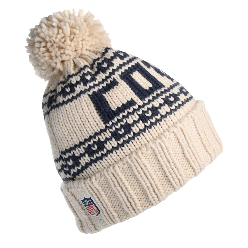 Bonnet à Pompon Femme NFL Sport Knit Dallas Cowboys avoine NEW ERA
