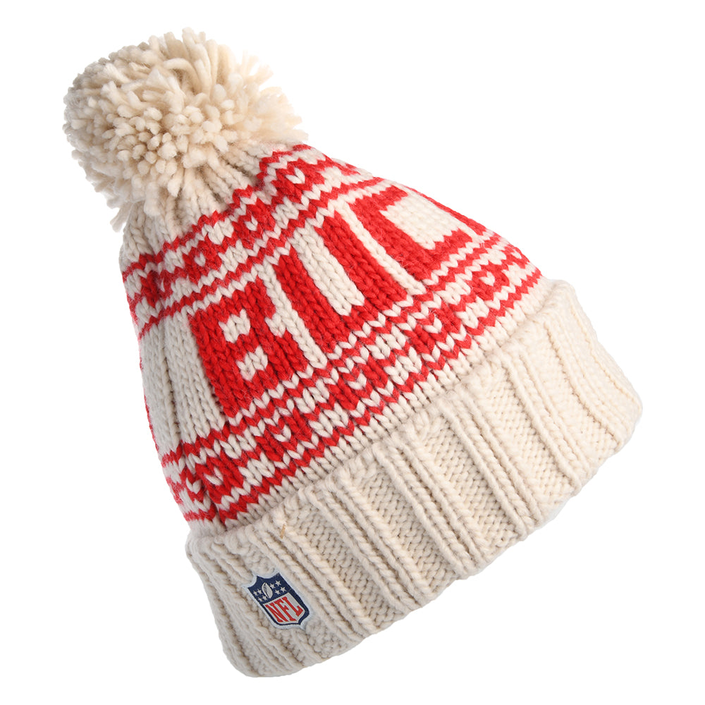 Bonnet à Pompon Femme NFL Sport Knit Tampa Bay Buccaneers avoine NEW ERA