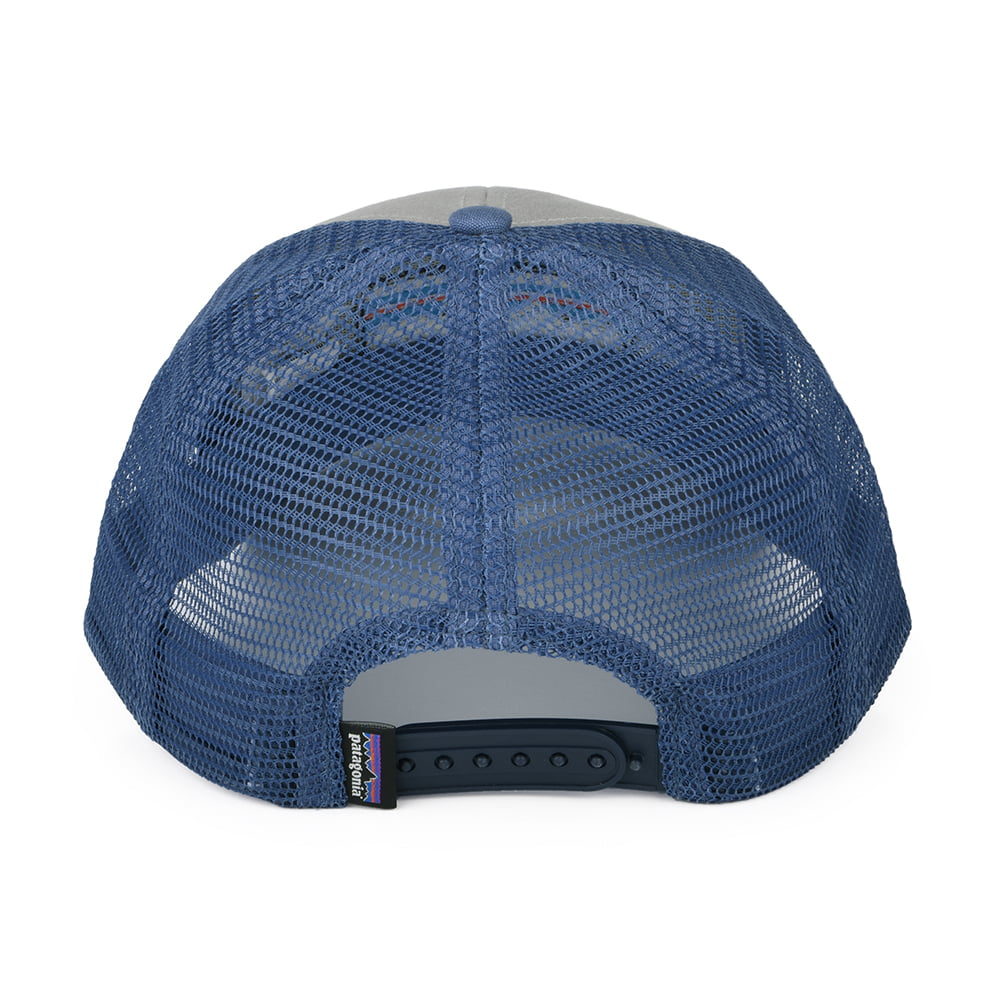 Casquette Trucker en Coton Bio LoPro P-6 Logo gris-bleu PATAGONIA