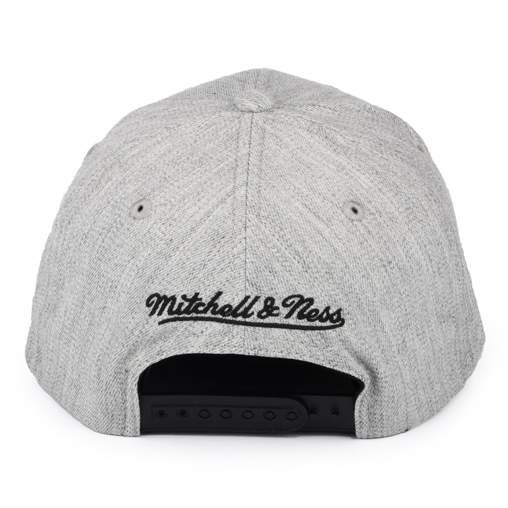 Casquette Snapback NBA Team Heather Stretch Brooklyn Nets gris chiné MITCHELL & NESS