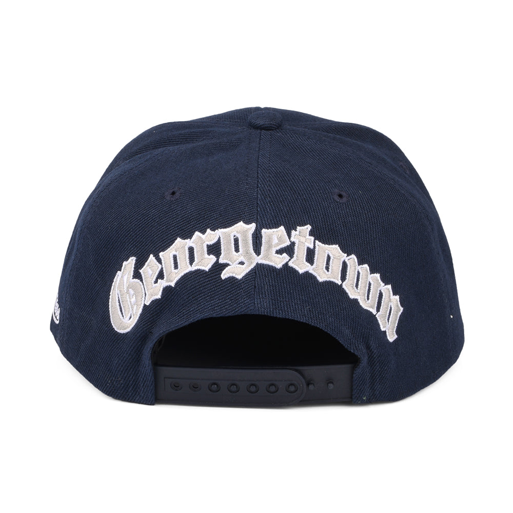 Casquette Snapback English Dropback Georgetown Hoyas bleu marine MITCHELL & NESS