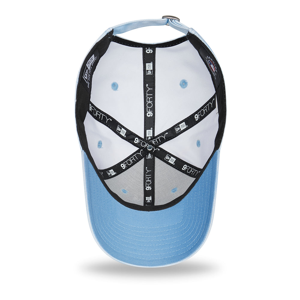 Casquette Femme 9FORTY MLB Pastel Tie Dye New York Yankees bleu ciel-blanc NEW ERA
