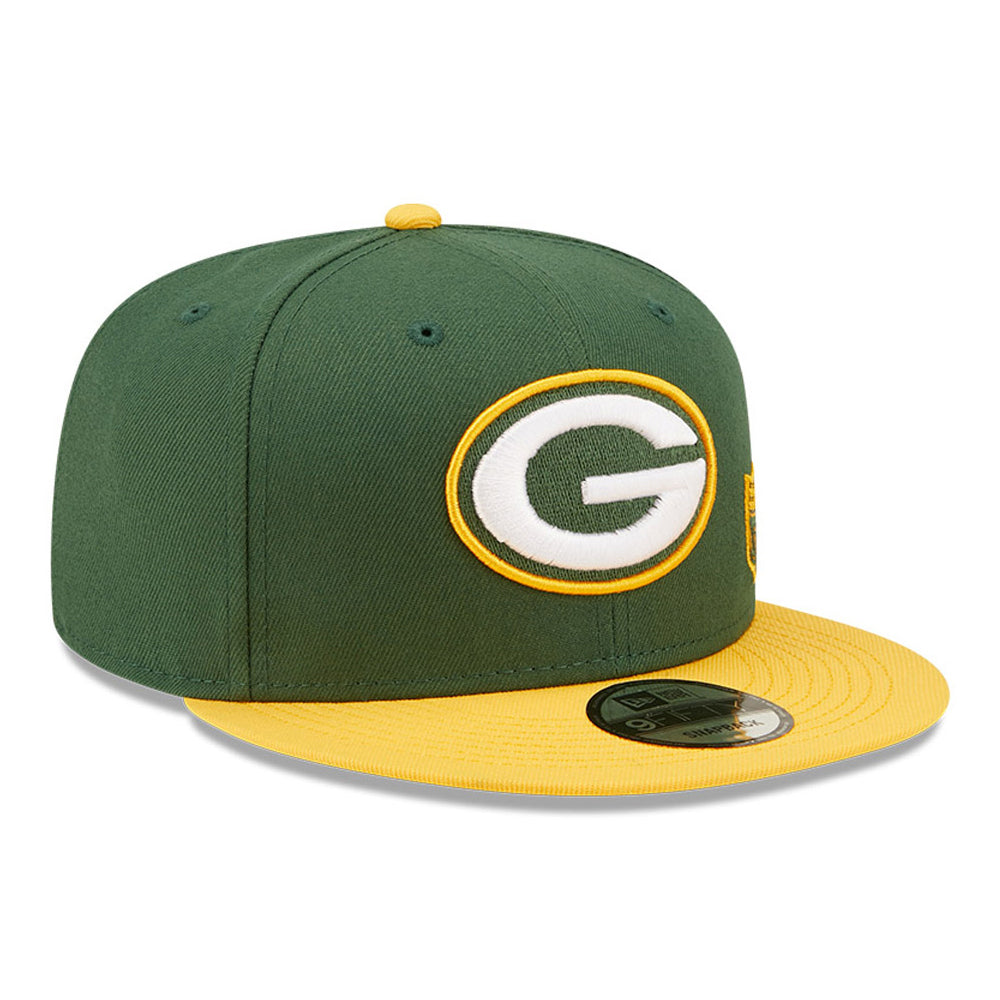 Casquette Snapback 9FIFTY NFL Team Arch Green Bay Packers vert-jaune NEW ERA