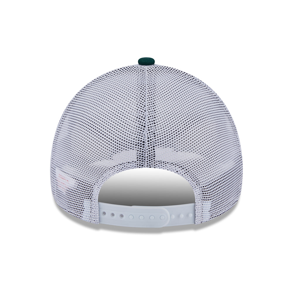 Casquette Trucker A-Frame MLB Team Script Oakland Athletics vert foncé-blanc NEW ERA