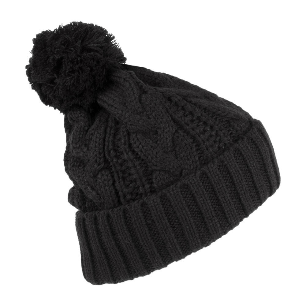 Bonnet à Pompon à Torsades noir JAXON & JAMES