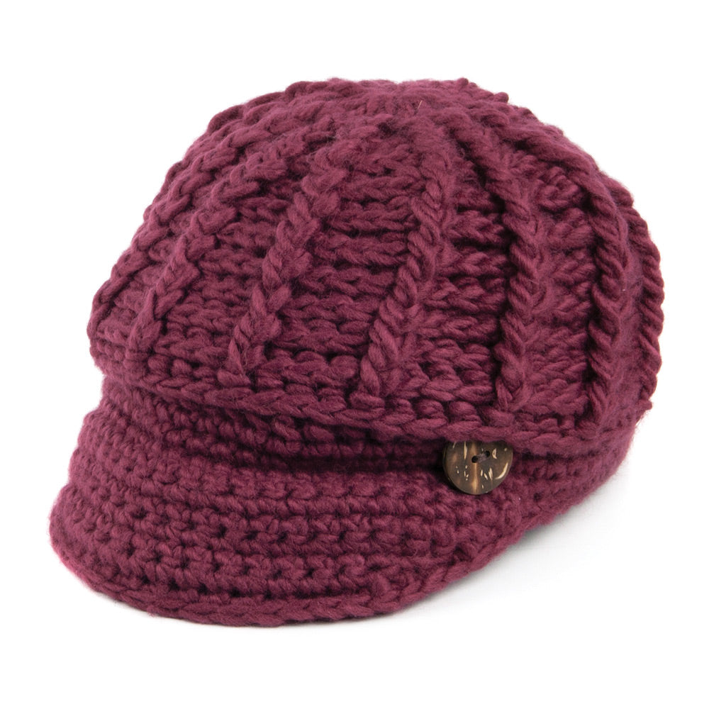 Bonnet à Visière en Crochet Letizia vin SCALA