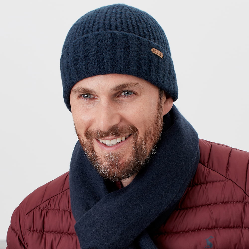 Bonnet Bamburgh bleu marine JOULES