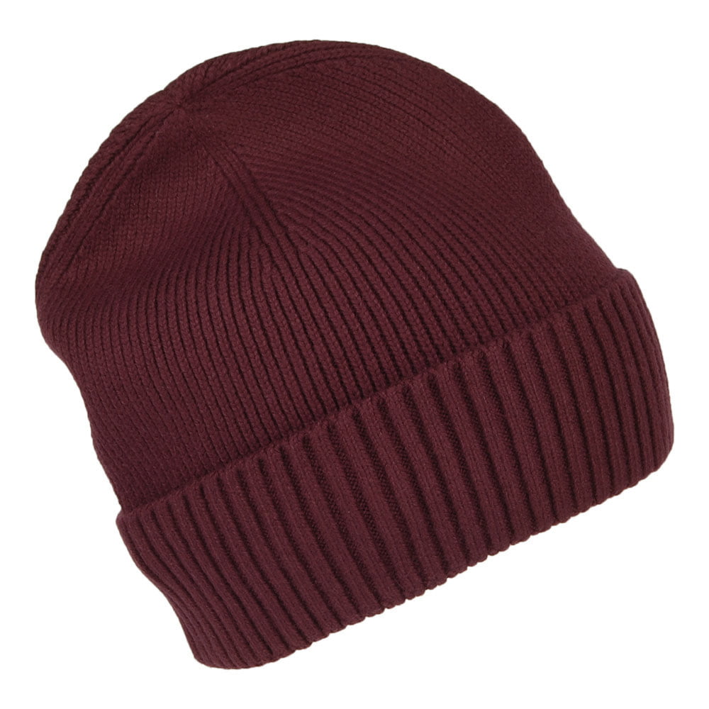 Bonnet en Cotton et Cachemire Pima Essential Flag vin foncé TOMMY HILFIGER