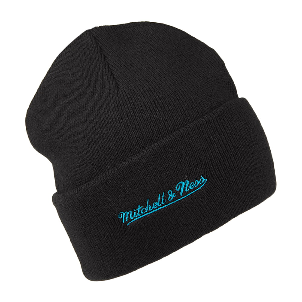 Bonnet NBA Team Logo Cuff Knit Charlotte Hornets noir MITCHELL & NESS