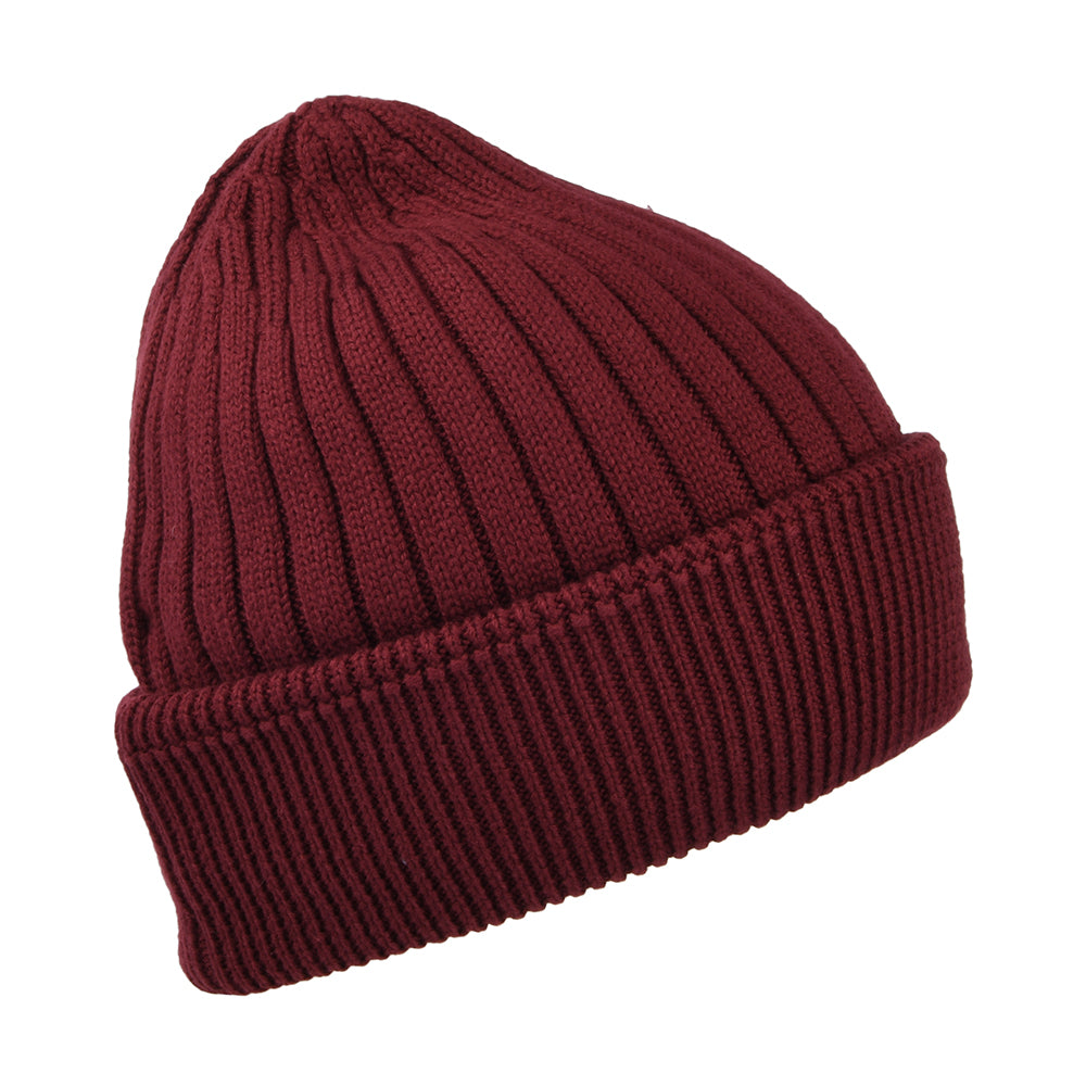 Bonnet Côtelé TJW Flag bordeaux TOMMY HILFIGER