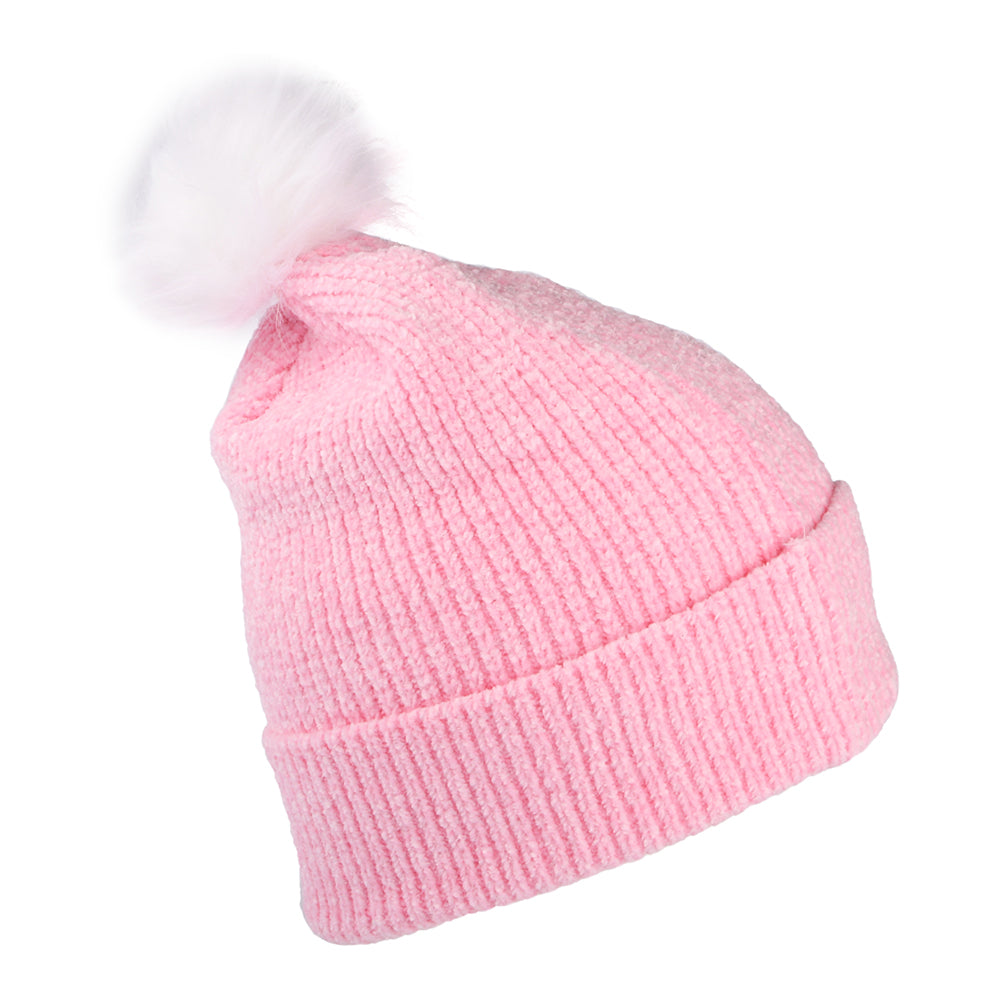 Bonnet à Pompon Femme MLB Chenille Bobble New York Yankees rose NEW ERA