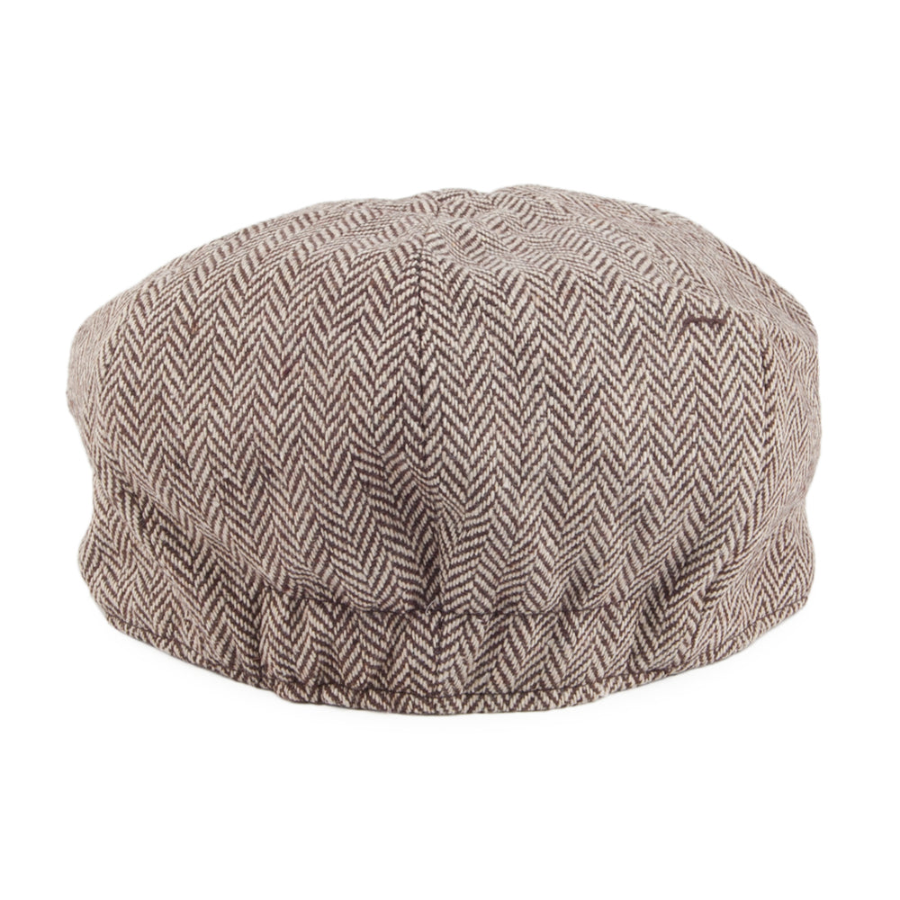 Casquette Gavroche Bébé à Chevrons marron JAXON & JAMES