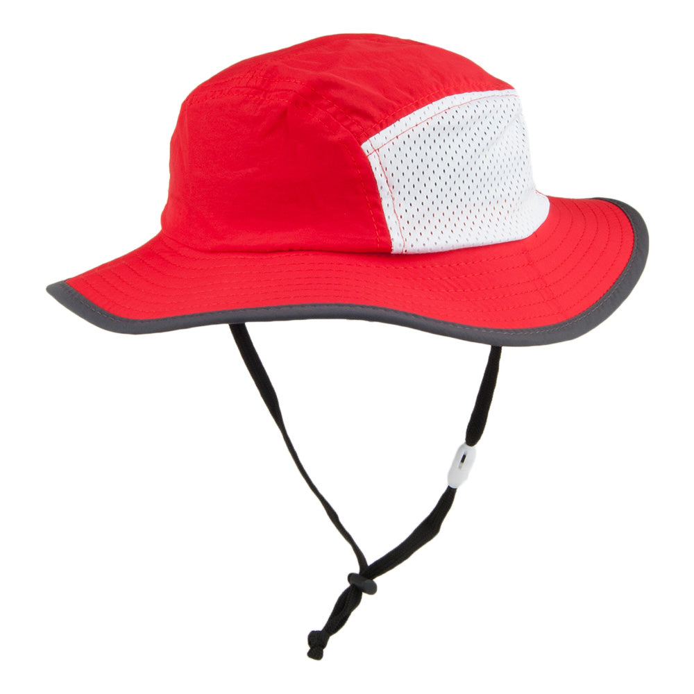 Chapeau Bob Boonie Enfant en Nylon avec Jugulaire rouge SCALA