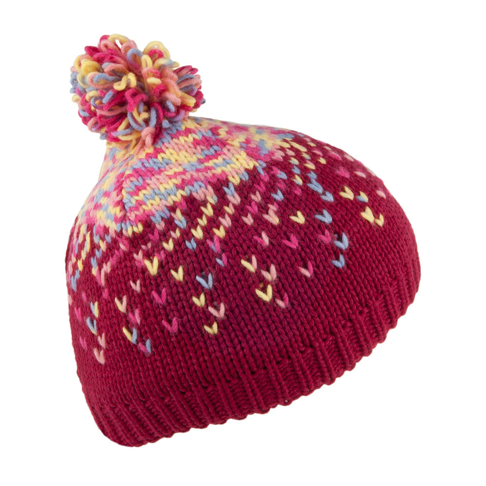 Bonnet Enfant Siberian Sky rose-bordeaux COLUMBIA