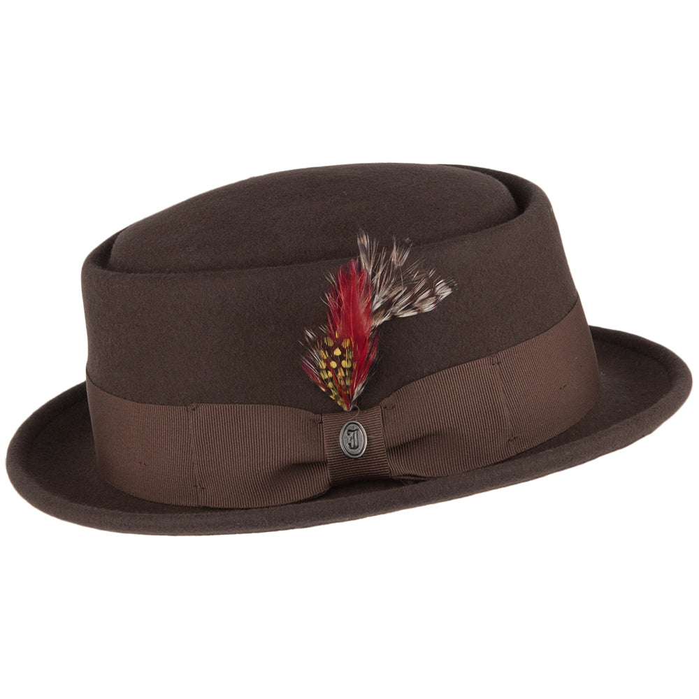 Chapeau Pork Pie déformable marron JAXON & JAMES - VENTE EN GROS