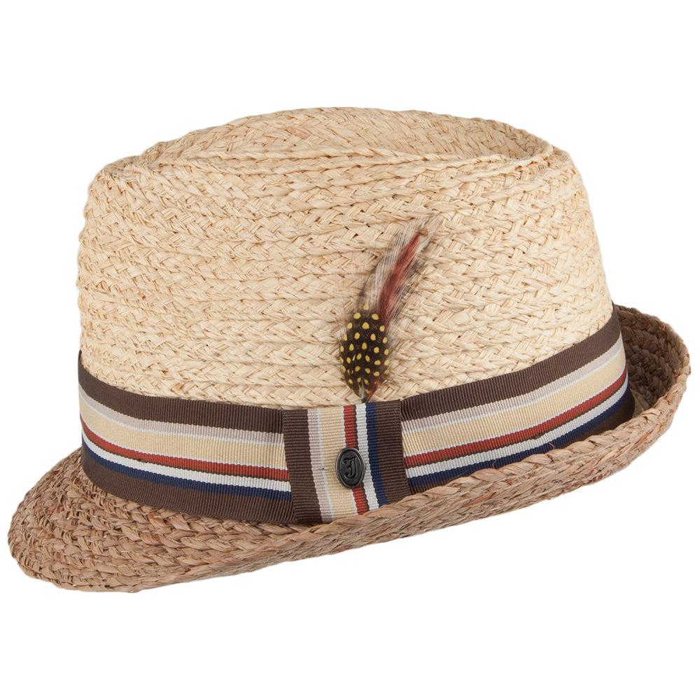 Chapeau Trilby Trinidad en paille JAXON & JAMES - VENTE EN GROS