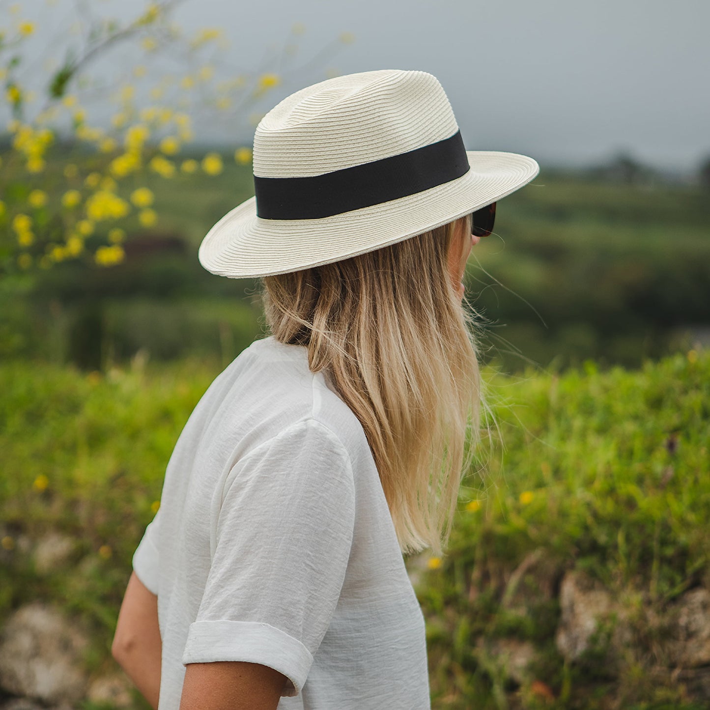 Chapeau Fedora C-Crown en Paille ivoire JAXON & JAMES - VENTE EN GROS
