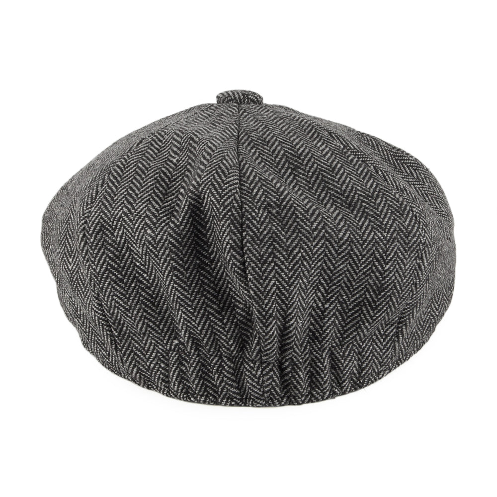 Casquette Gavroche Enfant à Chevrons anthracite JAXON & JAMES - VENTE EN GROS