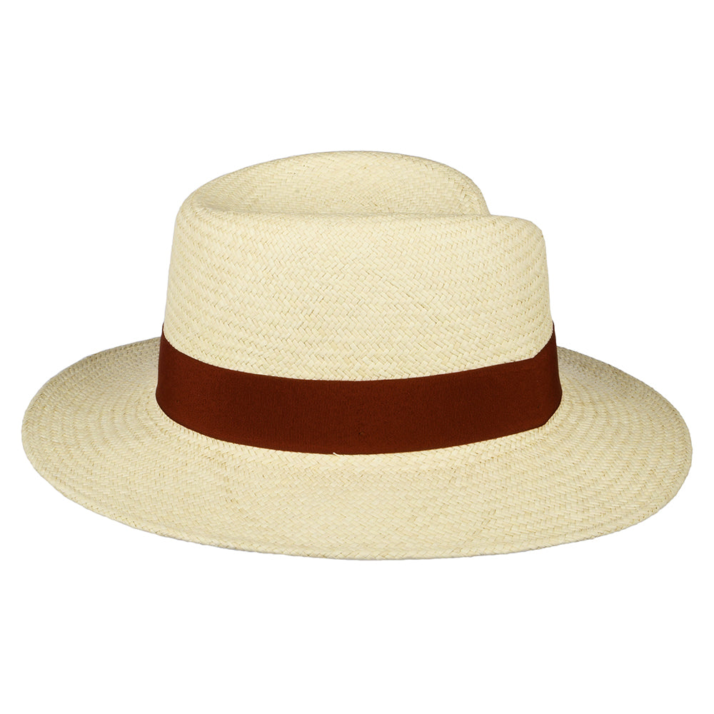 Chapeau Fedora Panama Florence naturel-rouille FAILSWORTH