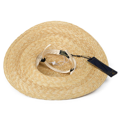 Chapeau Canotier en Paille Pearl naturel-noir FAILSWORTH