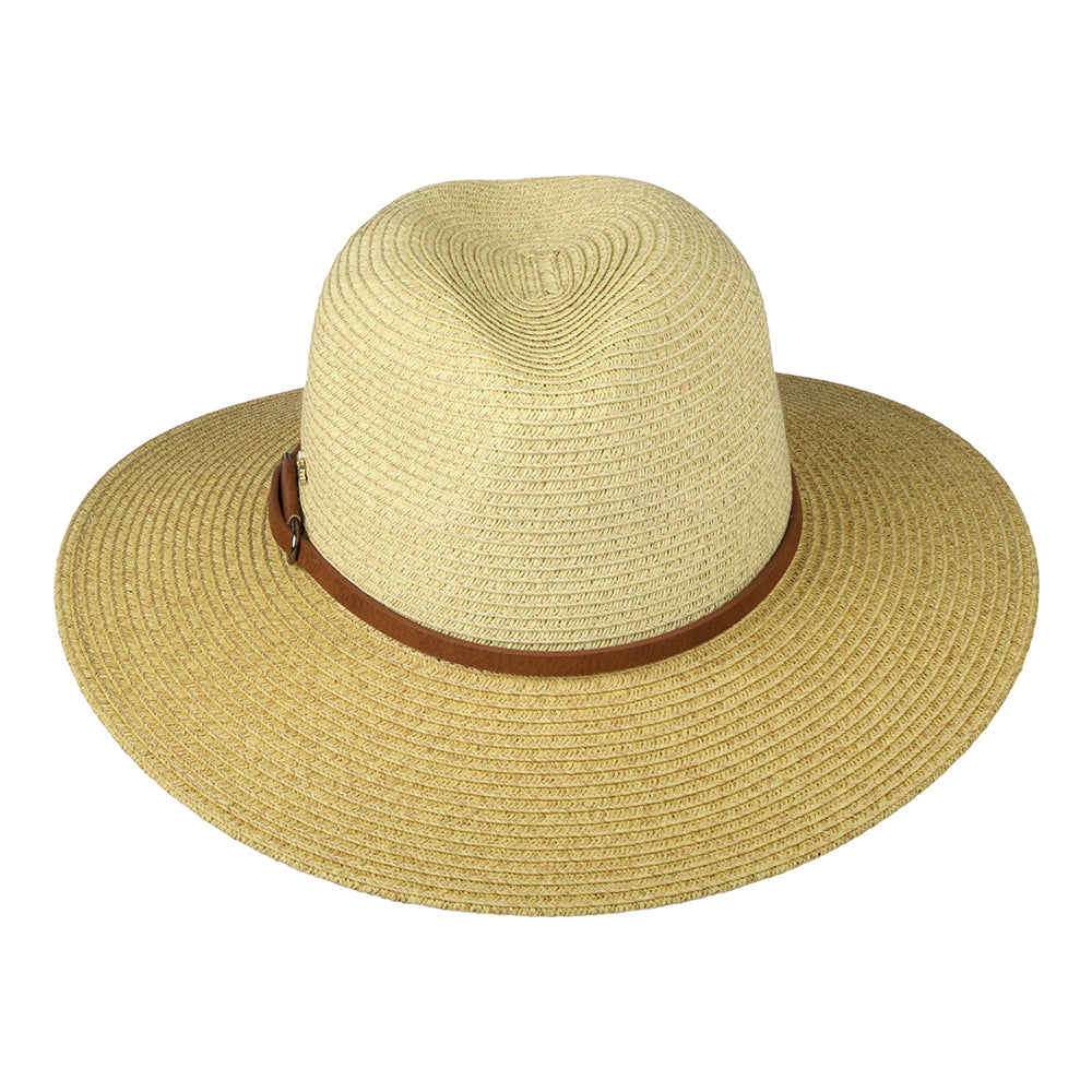 Chapeau Fedora Safari en Papier Tressé Sapo naturel-marron CAPPELLI