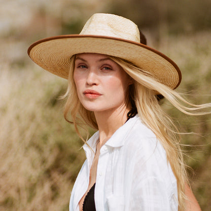 Chapeau de Cowboy en Paille Jo Rancher naturel-beige sable BRIXTON