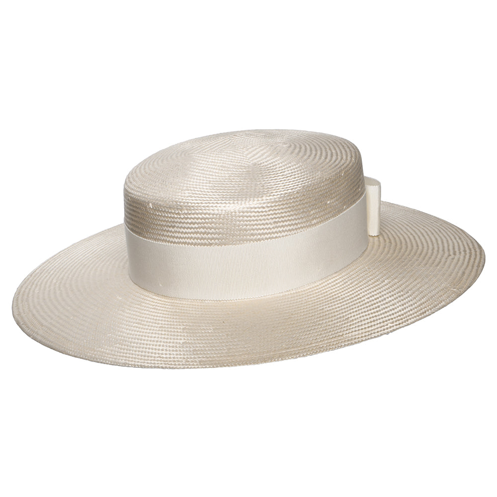 Chapeau Canotier Audrey beige-ivoire WHITELEY