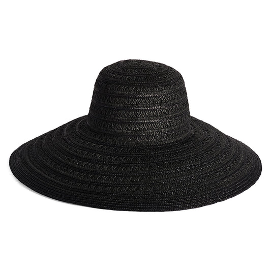 Chapeau Été à Bord Large Rousham noir FAILSWORTH