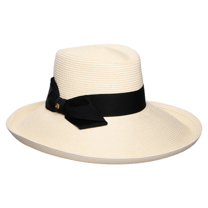 Chapeau Été en Paille avec Nœud Sissinghurst ivoire FAILSWORTH