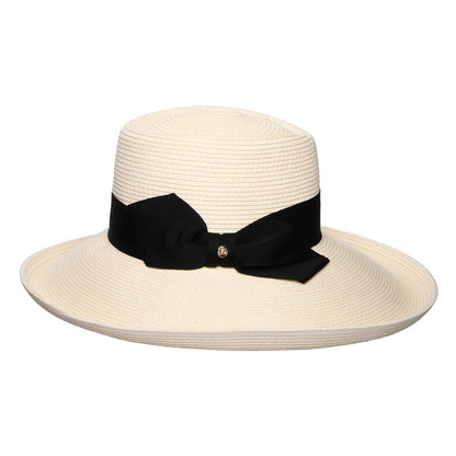 Chapeau Été en Paille avec Nœud Sissinghurst ivoire FAILSWORTH