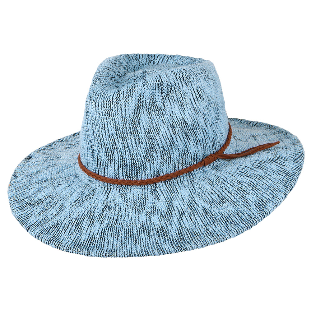 Chapeau Fedora Été Pliable Rhimes mélange de bleus SCALA
