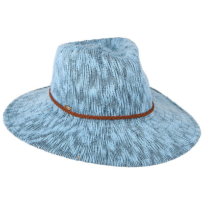 Chapeau Fedora Été Pliable Rhimes mélange de bleus SCALA