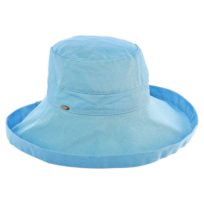 Chapeau Été Pliable Bari bleu moyen SCALA