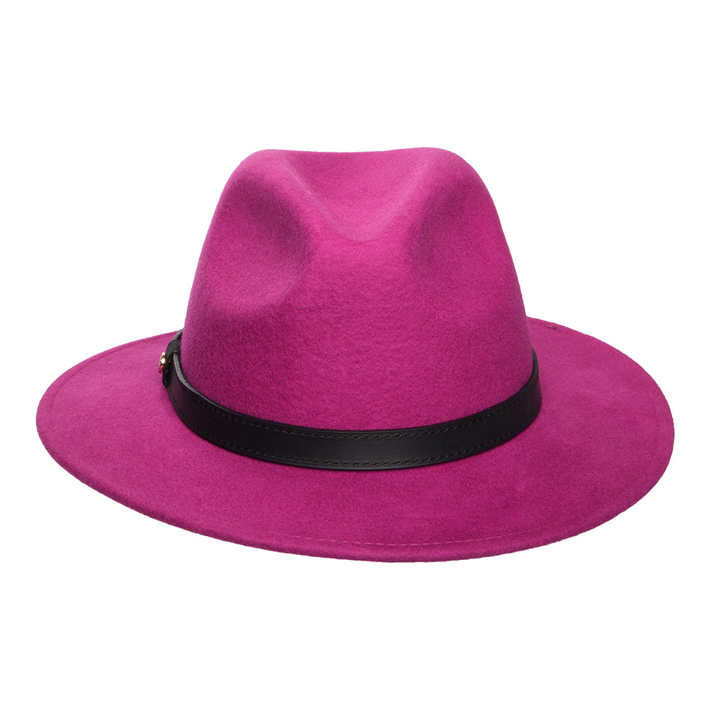 Chapeau Fedora en Laine Feutrée Hydrofuge Classic fuchsia FAILSWORTH