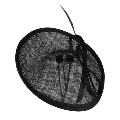 Chapeau Bibi Disque Tulip noir WHITELEY