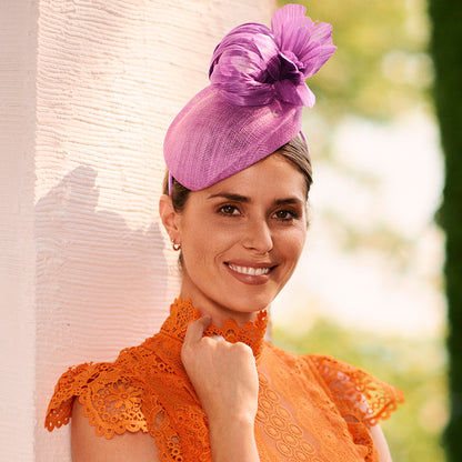 Chapeau Calot avec Fleur Eleanor magnolia FAILSWORTH