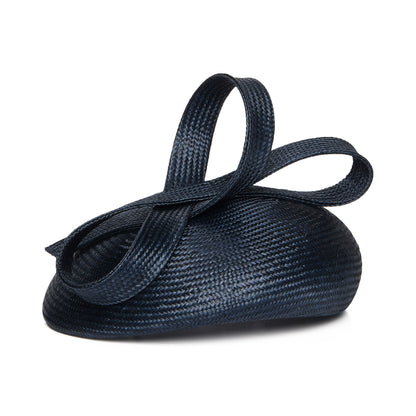 Chapeau Calot en Paille Jenny bleu marine WHITELEY